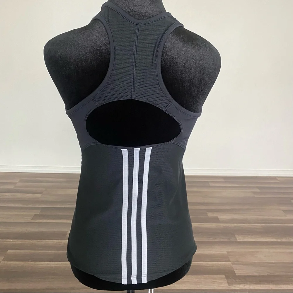 Adidas black Fitted Tank Top - Picture 3 of 11